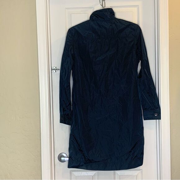 Nuala x Puma Lightweight Raincoat Trench Coat Blue Size Large - Picture 2 of 13